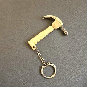 Vintage Metal Hammer Keychain